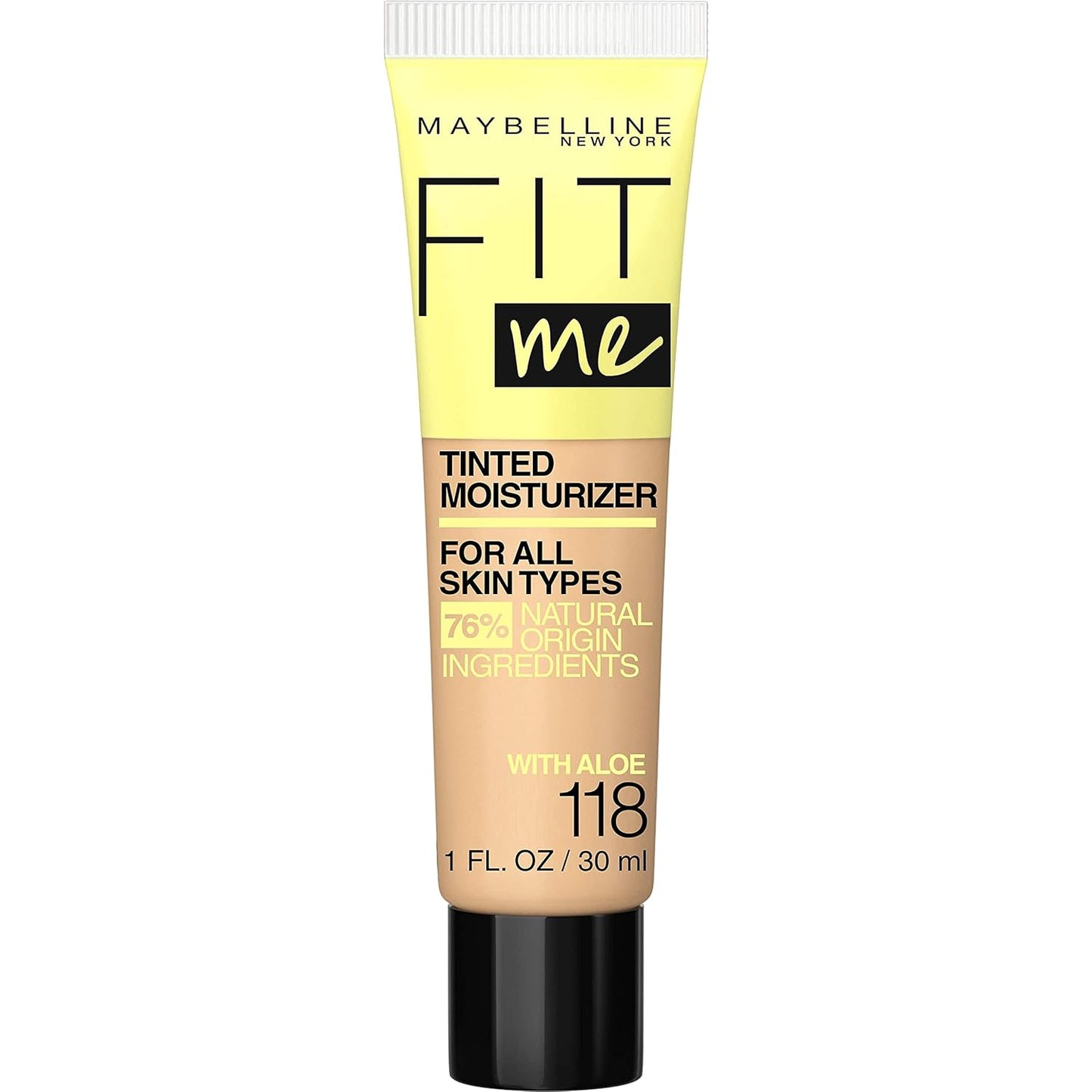 Maybelline Fit Me Tinted Moisturizer – Natural Coverage Hydrating Face Makeup, Lightweight Skin Tint, 1 Count