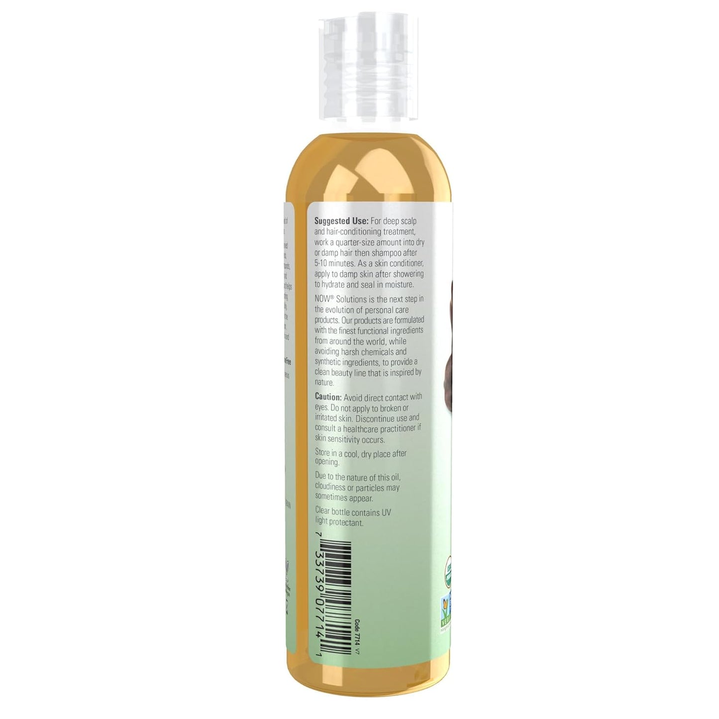 NOW Solutions Organic Jojoba Oil – Moisturizing Multi-Purpose Oil for Face, Hair & Body – 8 Oz, Natural & Organic Skincare