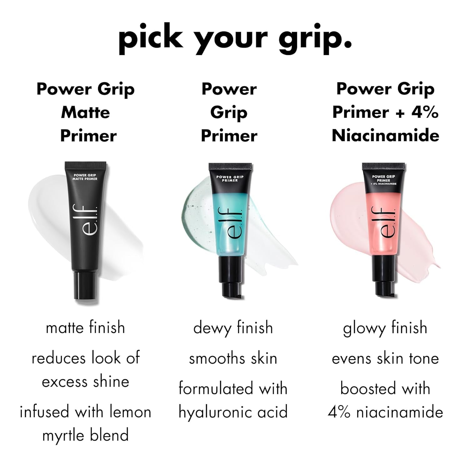 Power Grip Primer – Hydrating Gel Face Primer for Smooth Skin & Long-Lasting Makeup Hold, Moisturizes & Preps, 0.811 Fl Oz (24ml)