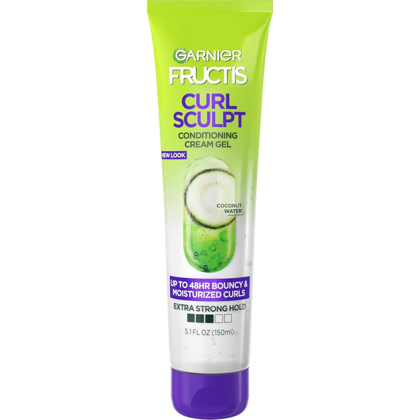 Fructis Style Curl Sculpt Cream Gel – Curl-Defining Conditioning Gel for Bounce & Moisture, 5.1 Fl Oz, Anti-Frizz Formula (Packaging May Vary)