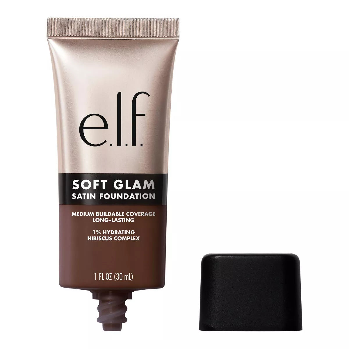 e.l.f. Soft Glam Satin Foundation – Flawless, Buildable Coverage with a Natural Finish, 1 fl oz