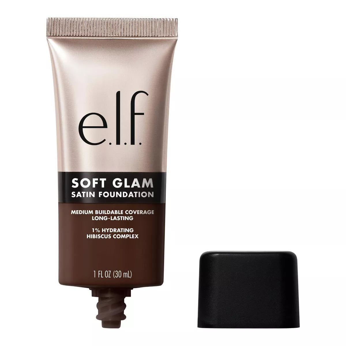 e.l.f. Soft Glam Satin Foundation – Flawless, Buildable Coverage with a Natural Finish, 1 fl oz