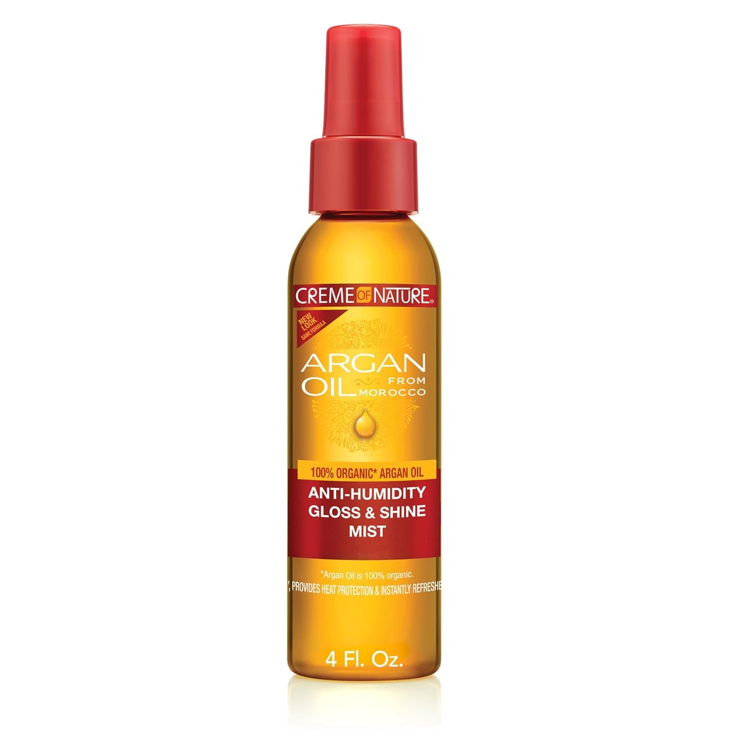 Argan Oil Anti-Humidity Gloss & Shine Mist – Heat Protection & Frizz Control with Argan Oil of Morocco – 4 Fl Oz 