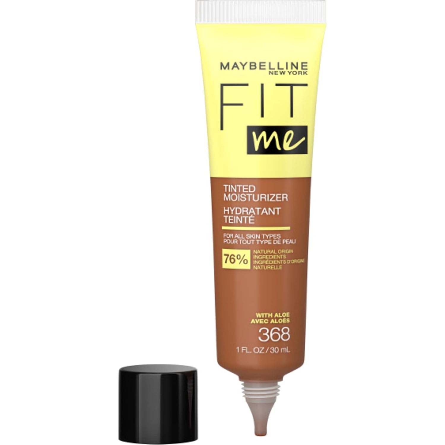 Maybelline Fit Me Tinted Moisturizer – Natural Coverage Hydrating Face Makeup, Lightweight Skin Tint, 1 Count