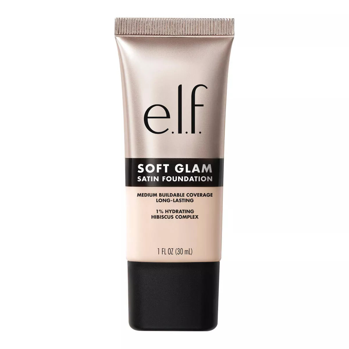 e.l.f. Soft Glam Satin Foundation – Flawless, Buildable Coverage with a Natural Finish, 1 fl oz