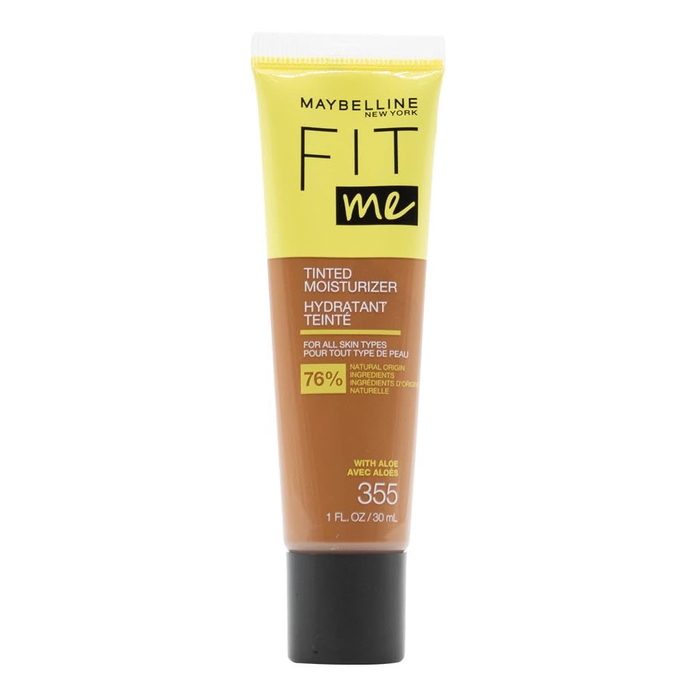 Maybelline Fit Me Tinted Moisturizer – Natural Coverage Hydrating Face Makeup, Lightweight Skin Tint, 1 Count