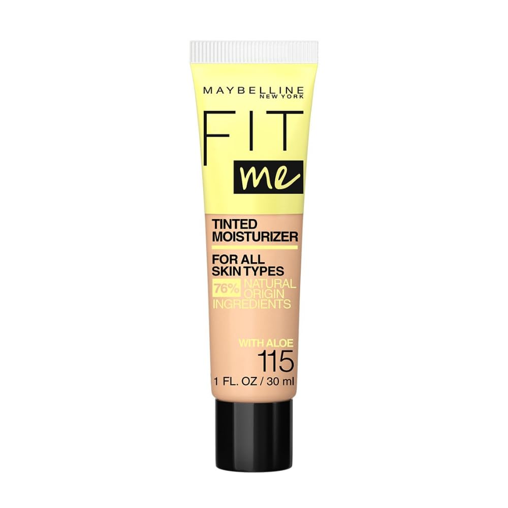 Maybelline Fit Me Tinted Moisturizer – Natural Coverage Hydrating Face Makeup, Lightweight Skin Tint, 1 Count