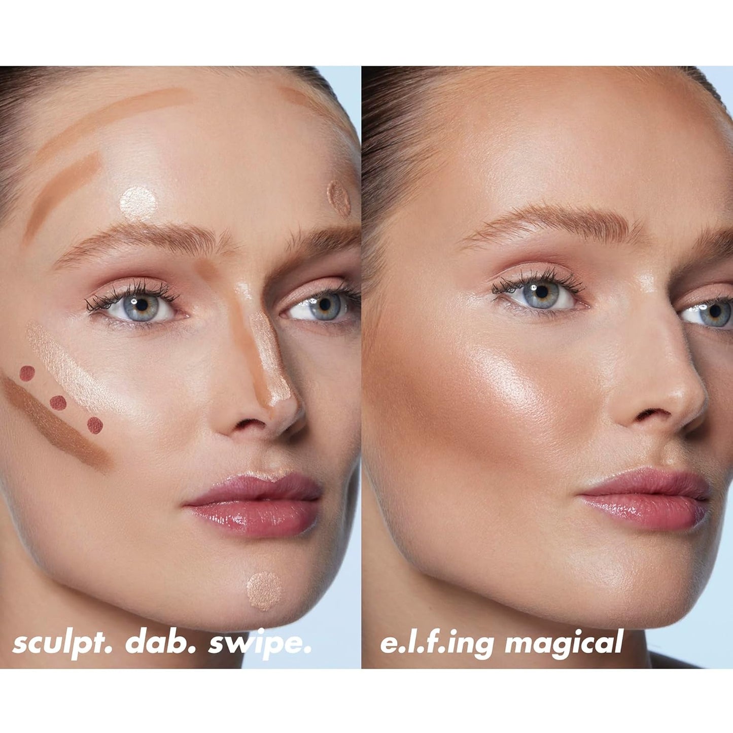 Halo Glow Highlight Beauty Wand – Luminous Liquid Highlighter in Champagne Campaign, Buildable Glow for Radiant Skin, Vegan & Cruelty-Free