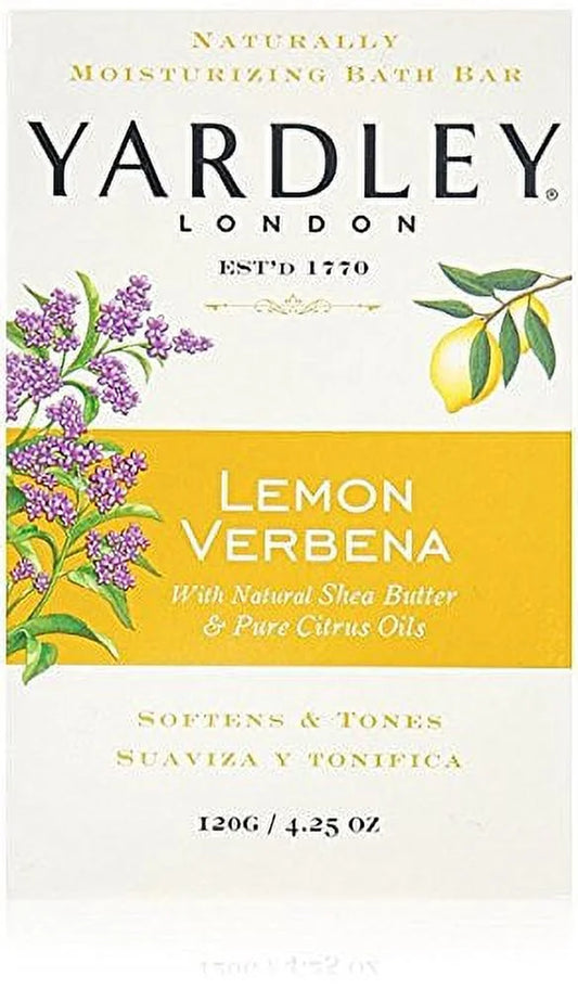 Lemon Verbena Shea Butter Moisturizing Bar with Citrus Oil – 4.25oz (Pack of 3)