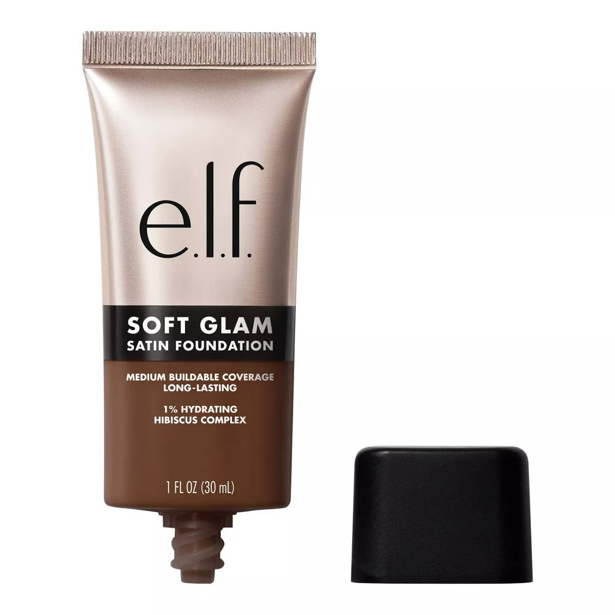 e.l.f. Soft Glam Satin Foundation – Flawless, Buildable Coverage with a Natural Finish, 1 fl oz