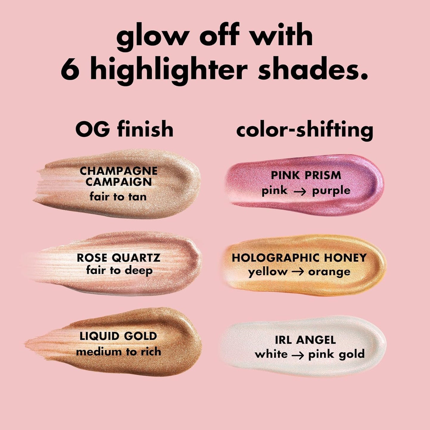 Halo Glow Highlight Beauty Wand – Luminous Liquid Highlighter in Champagne Campaign, Buildable Glow for Radiant Skin, Vegan & Cruelty-Free