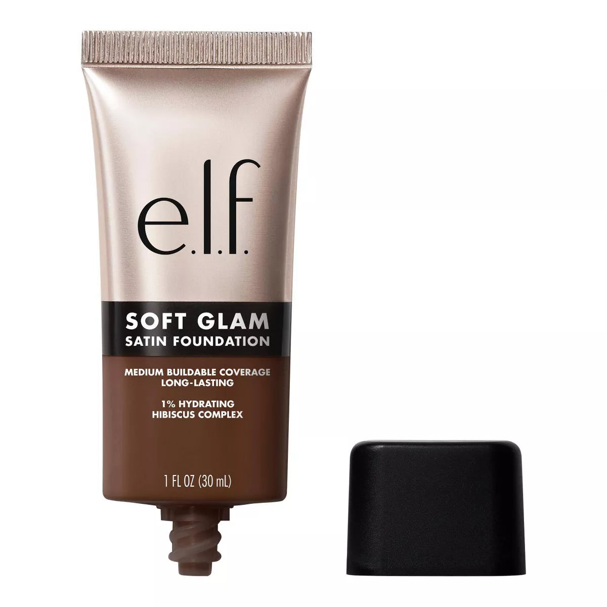 e.l.f. Soft Glam Satin Foundation – Flawless, Buildable Coverage with a Natural Finish, 1 fl oz