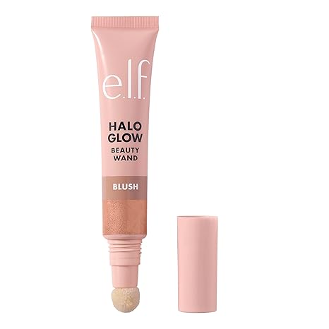 Halo Glow Blush Beauty Wand – Rosé You Slay | Radiant Liquid Blush for Flushed Cheeks, Infused with Squalane, Vegan & Cruelty-Free