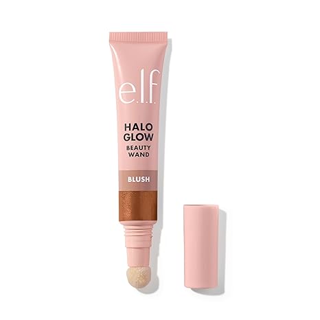 Halo Glow Blush Beauty Wand – Rosé You Slay | Radiant Liquid Blush for Flushed Cheeks, Infused with Squalane, Vegan & Cruelty-Free