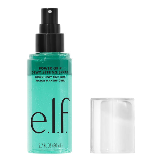Power Grip Dewy Setting Spray – Ultra Fine Mist with Hyaluronic Acid for Hydrated, Long-Lasting Makeup Finish | Vegan & Cruelty-Free