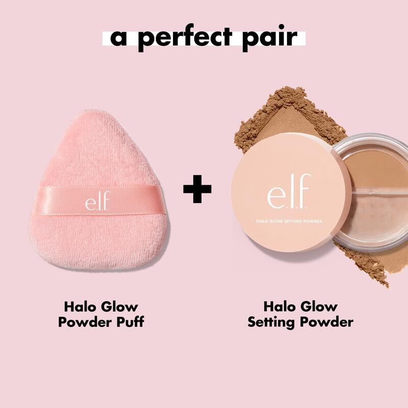 Halo Glow Powder Puff – Soft, Reusable & Vegan-Friendly for Flawless Loose or Pressed Powder Application