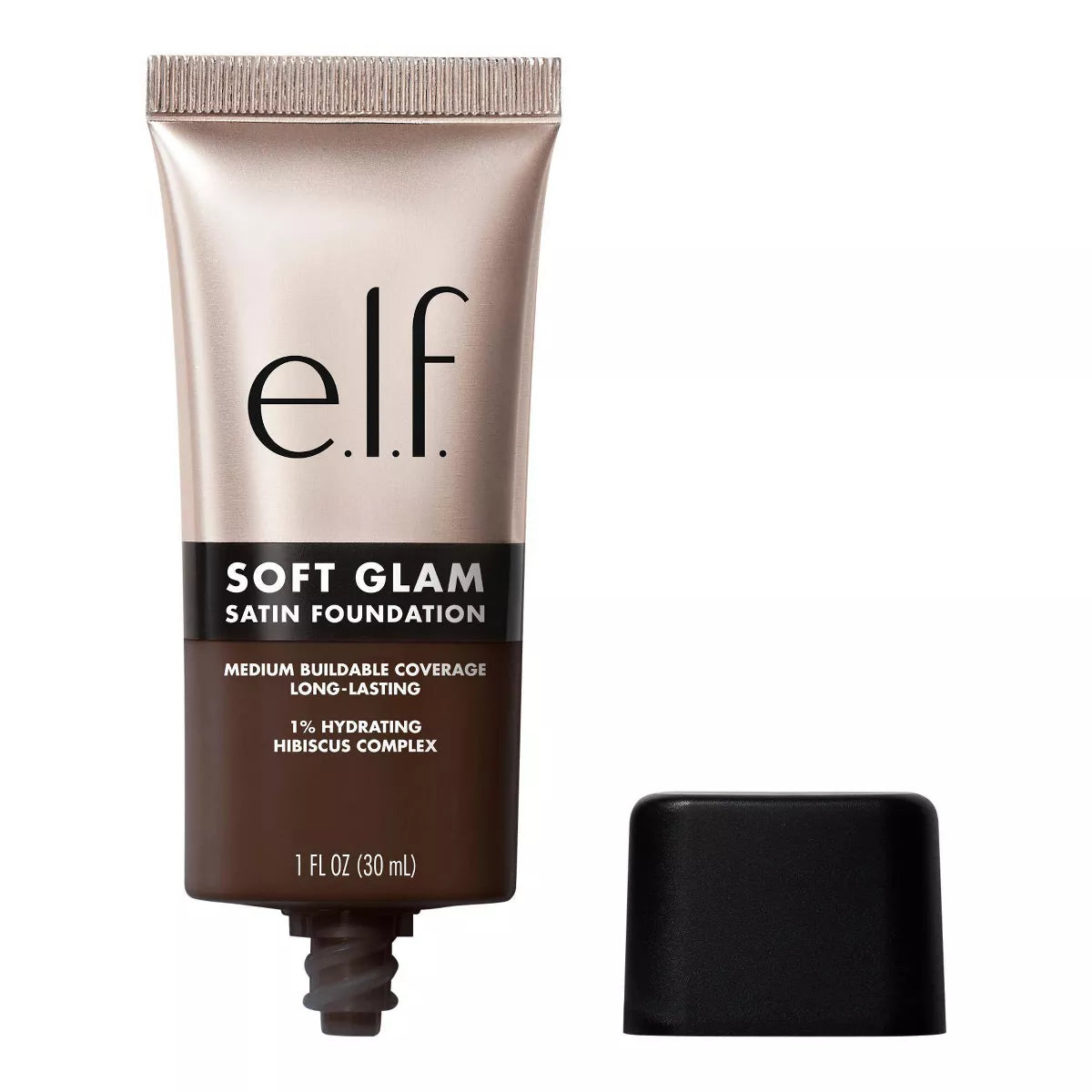 e.l.f. Soft Glam Satin Foundation – Flawless, Buildable Coverage with a Natural Finish, 1 fl oz