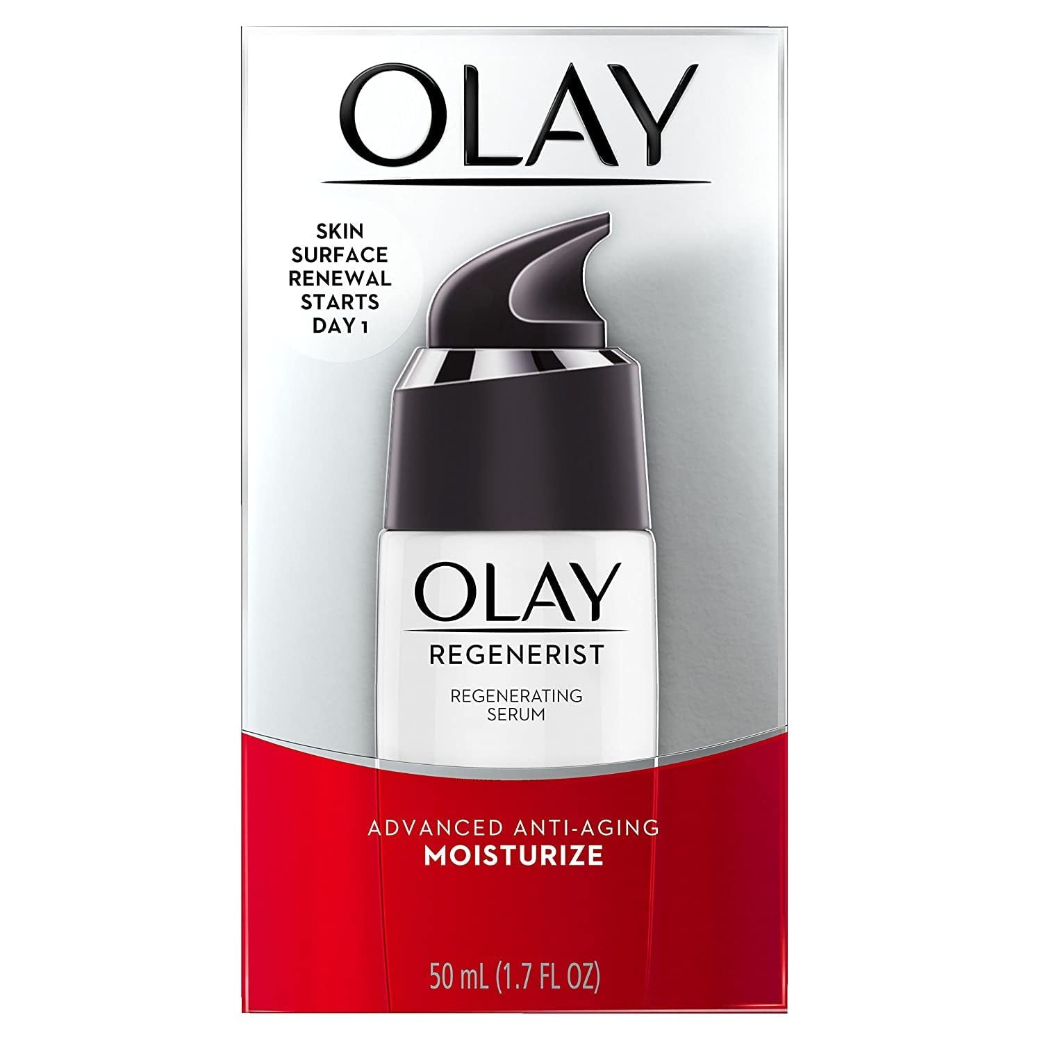 Olay Regenerist Regenerating Serum – Advanced Anti-Aging Face Serum, 1.7 Oz