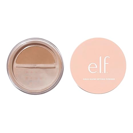 Halo Glow Soft Focus Setting Powder – Silky Medium Powder for a Soft, Radiant Glow Without Shine – Smooths Pores & Fine Lines