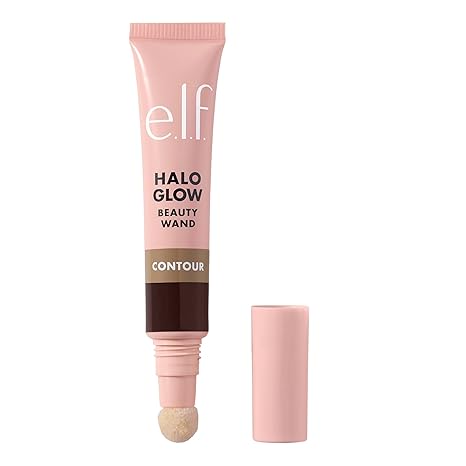 Halo Glow Contour Beauty Wand – Light/Medium | Liquid Contour for a Naturally Sculpted Look, Buildable Formula, Vegan & Cruelty-Free