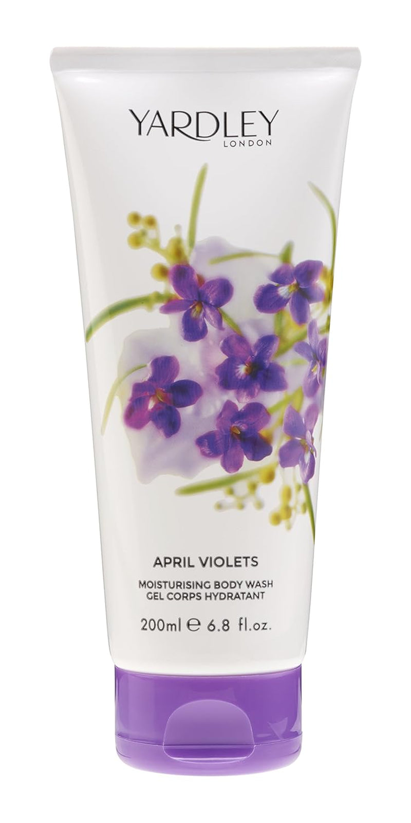 London April Violets Moisturizing Body Wash for Women – Hydrating 6.8oz