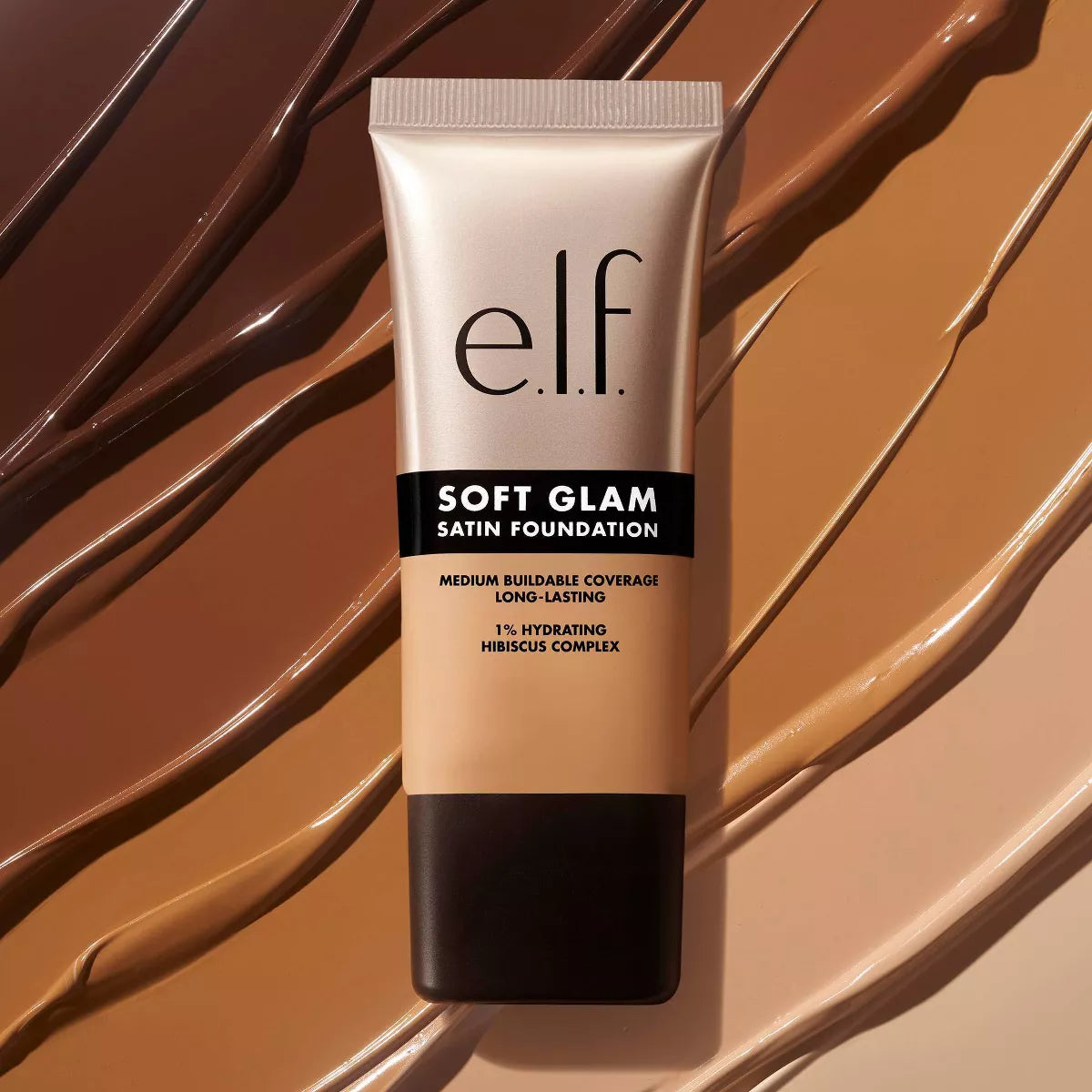 e.l.f. Soft Glam Satin Foundation – Flawless, Buildable Coverage with a Natural Finish, 1 fl oz