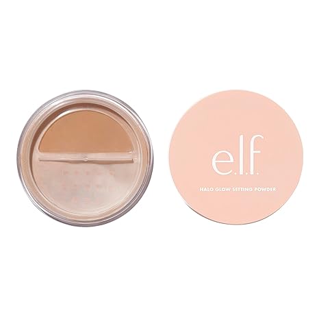 Halo Glow Soft Focus Setting Powder – Silky Medium Powder for a Soft, Radiant Glow Without Shine – Smooths Pores & Fine Lines