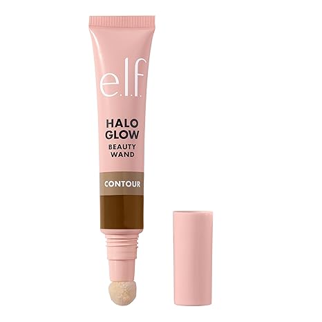 Halo Glow Contour Beauty Wand – Light/Medium | Liquid Contour for a Naturally Sculpted Look, Buildable Formula, Vegan & Cruelty-Free