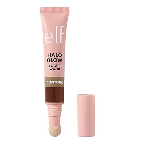 Halo Glow Contour Beauty Wand – Light/Medium | Liquid Contour for a Naturally Sculpted Look, Buildable Formula, Vegan & Cruelty-Free